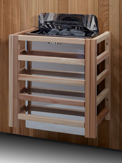 Golden Designs Karlstad 6 Person Hybrid (PureTech™ Full Spectrum IR or Traditional Stove) Outdoor Sauna