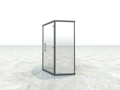 Haljas Hele Glass Mini Modern Outdoor Sauna -HMSASEJHM