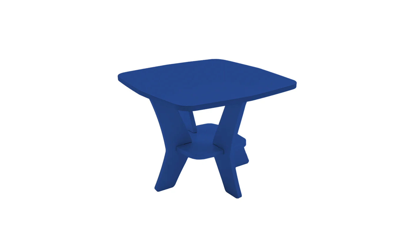 Ledge Lounger Mainstay Square Side Table (Available in 8 Resin Colors) - LL-MS-ST-SQ-SB