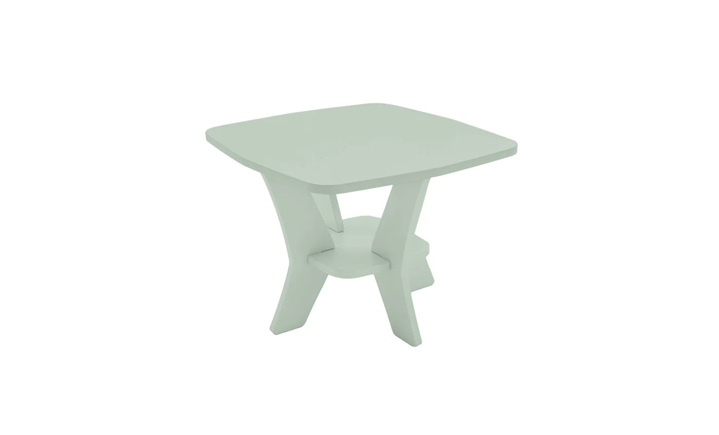 Ledge Lounger Mainstay Square Side Table (Available in 8 Resin Colors) - LL-MS-ST-SQ-SB