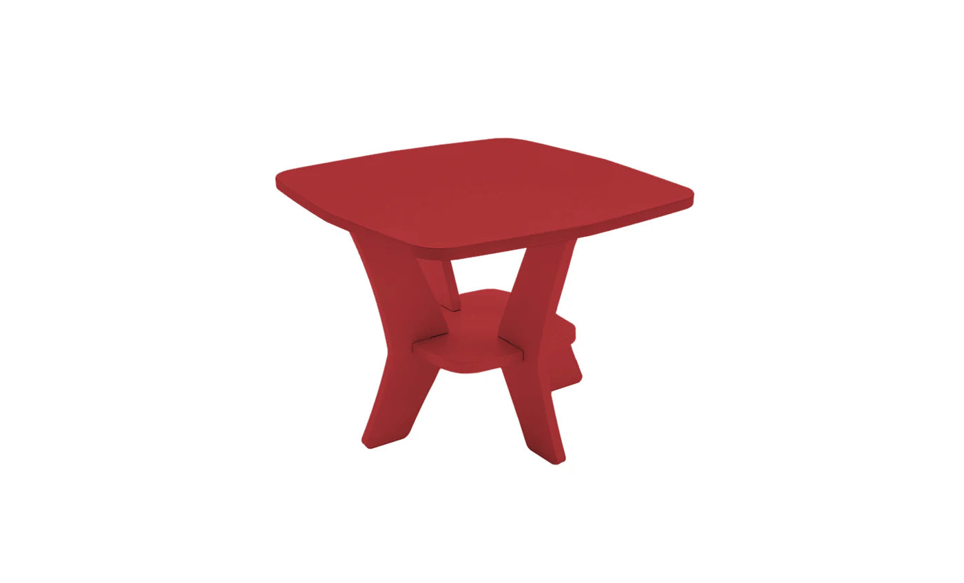 Ledge Lounger Mainstay Square Side Table (Available in 8 Resin Colors) - LL-MS-ST-SQ-SB