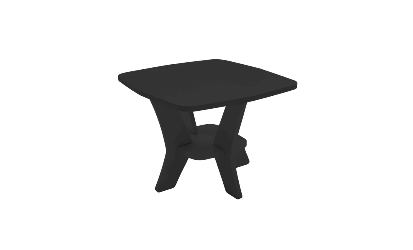 Ledge Lounger Mainstay Square Side Table (Available in 8 Resin Colors) - LL-MS-ST-SQ-SB