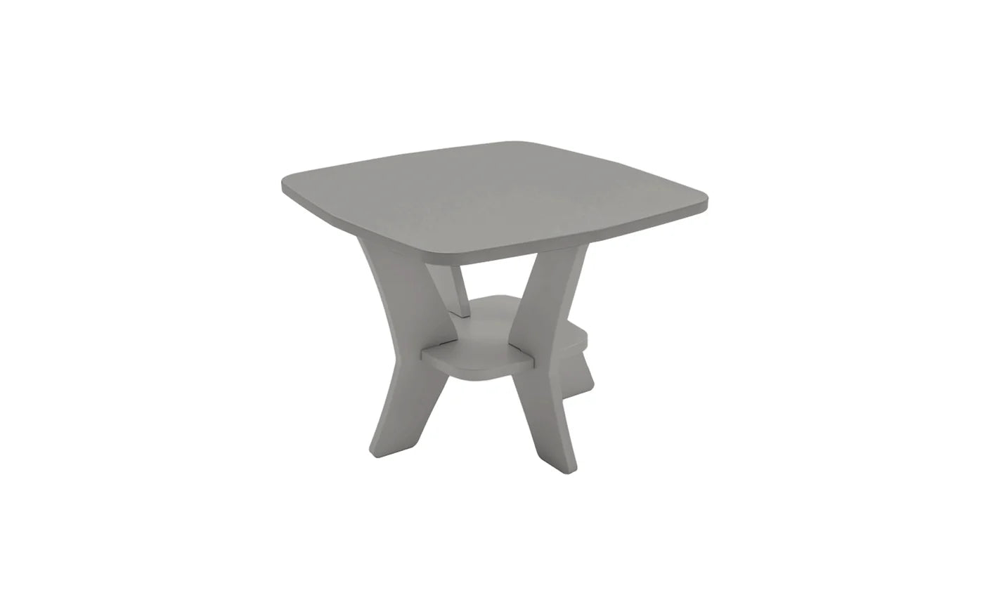 Ledge Lounger Mainstay Square Side Table (Available in 8 Resin Colors) - LL-MS-ST-SQ-SB