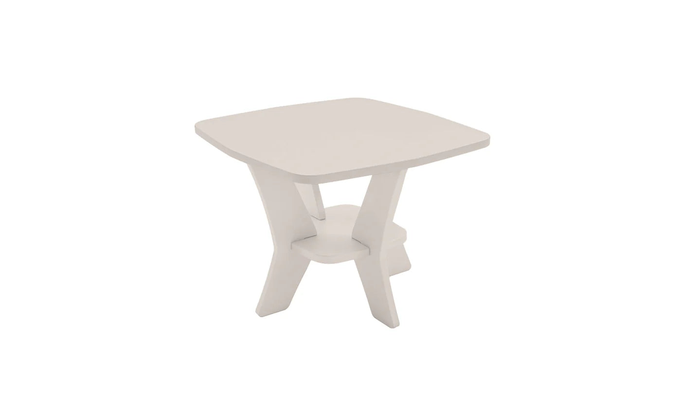 Ledge Lounger Mainstay Square Side Table (Available in 8 Resin Colors) - LL-MS-ST-SQ-SB