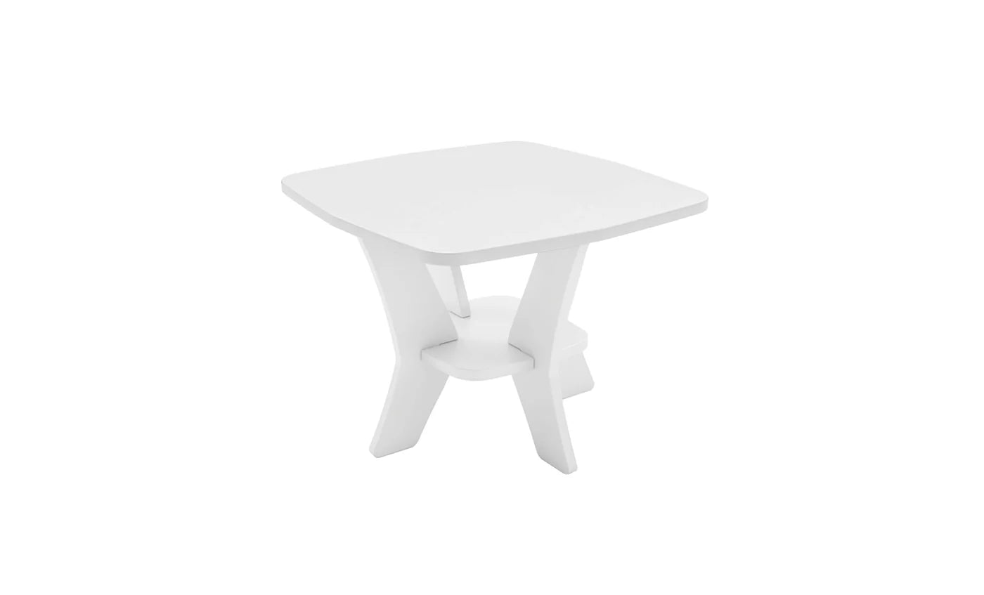 Ledge Lounger Mainstay Square Side Table (Available in 8 Resin Colors) - LL-MS-ST-SQ-SB
