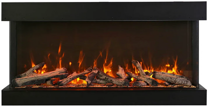 Amantii Trv View Extra Tall  - 72" Indoor / Outdoor 3 Sided Electric Fireplace Featuring  22" Height-72-TRV-XT-XL