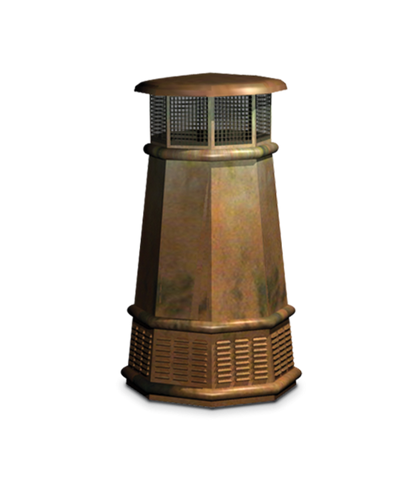 Isokern European Copper King Chimney Pot - EC-O-2447-1-CO