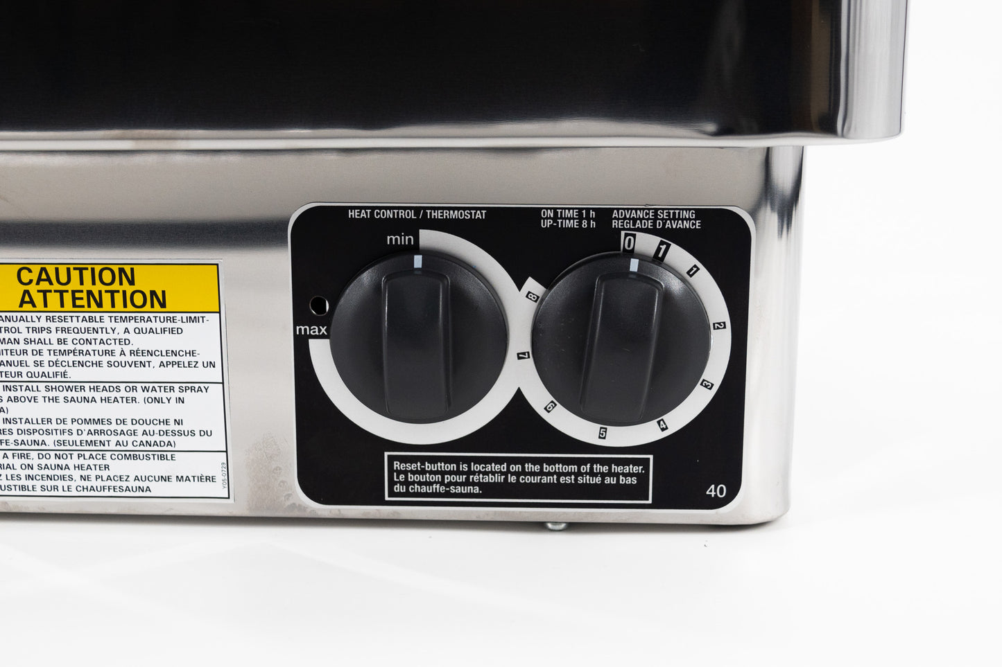 Harvia Kip Series 8kW Stainless Steel Sauna Heater at 208V 3PH - JH80W2083I