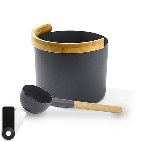 KOLO BUCKET2, LADLE, BLACK-KOLO-B/L-SET2-BK