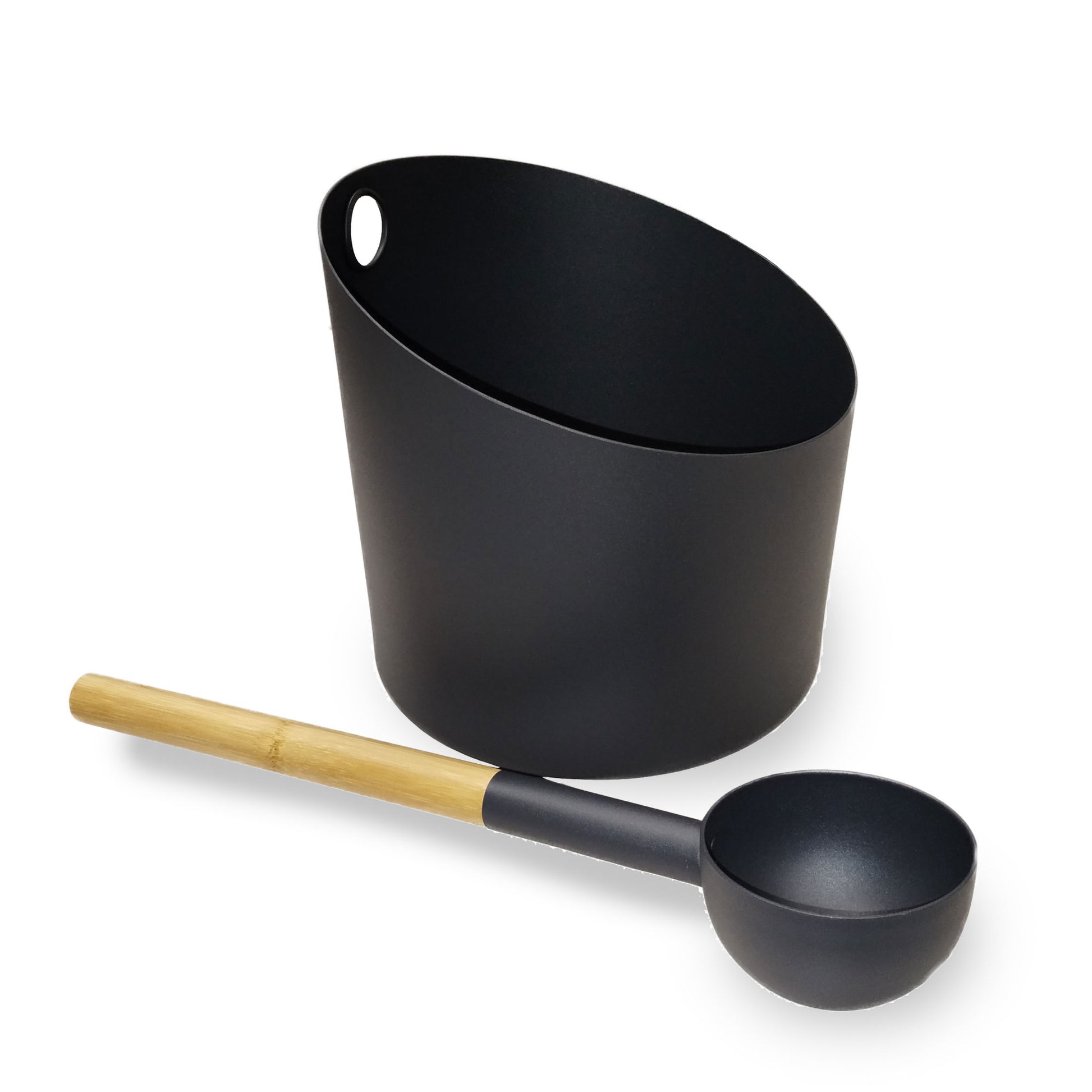 KOLO BUCKET4, LADLE,BLACK-KOLO-B/L-SET4-BK