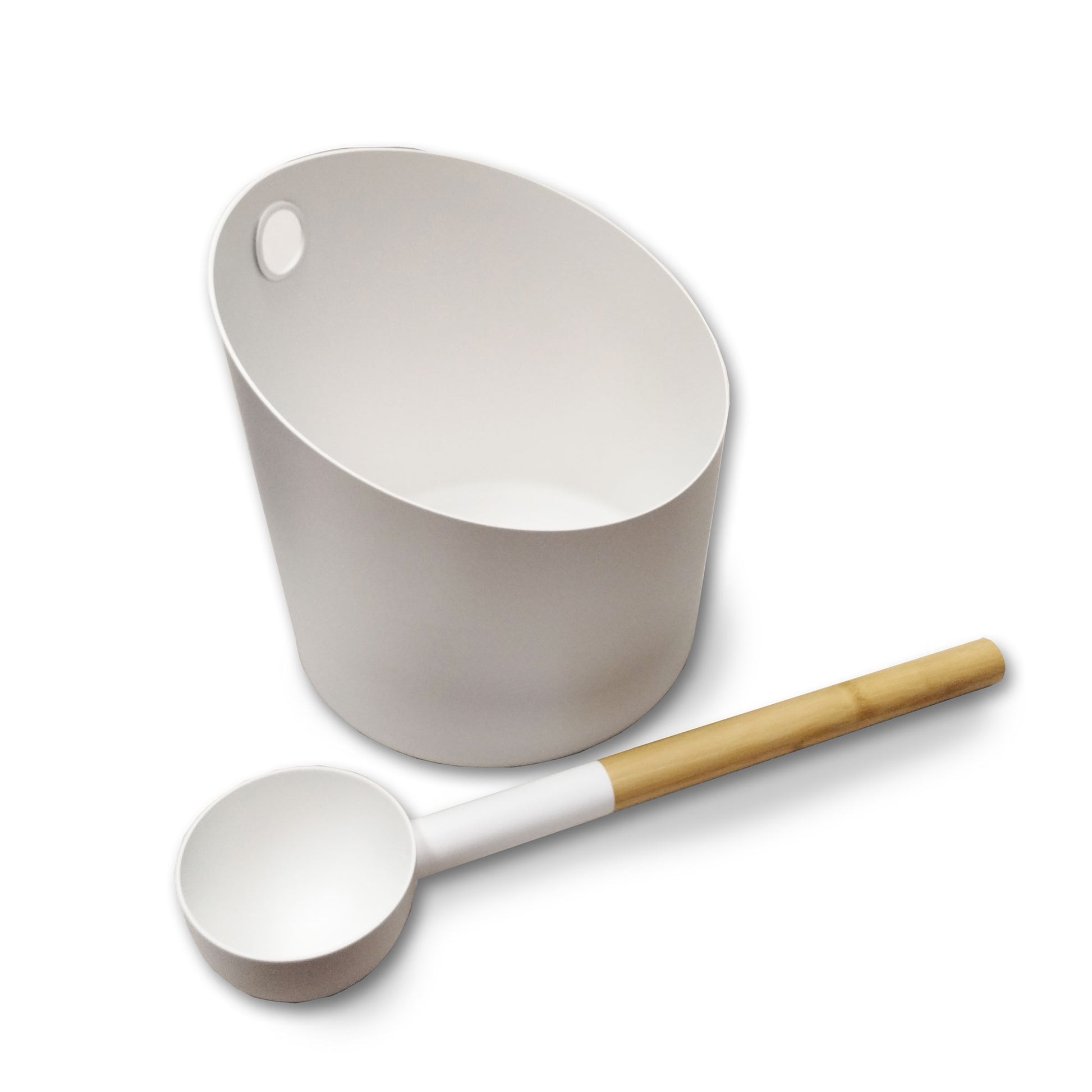 KOLO BUCKET4, LADLE,WHITE-KOLO-B/L-SET4-WH