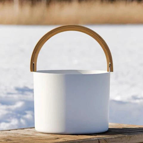 KOLO BUCKET,CURVED HANDLE,WHITE-29003