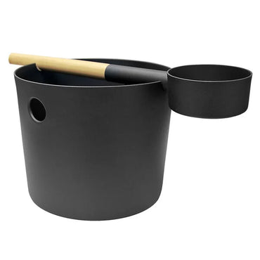 KOLO BUCKET,LADLE AS HANDLE,BLACK-29000