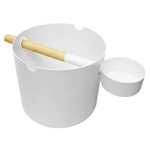 KOLO BUCKET,LADLE AS HANDLE,WHITE-29001