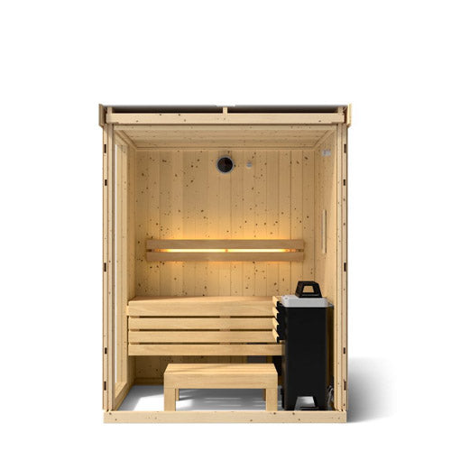 Kohler C1 Scandinavian Spruce Indoor Sauna Kit, Up to 5 Persons