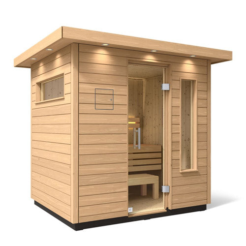 Kohler C2 Douglas Fir Outdoor Sauna Kit, Up to 6 Persons