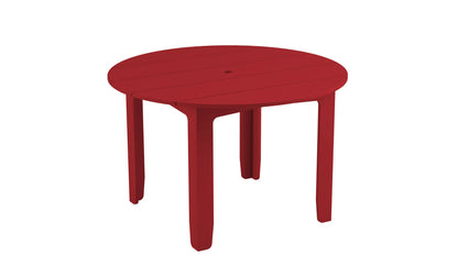 Ledge Lounger Mainstay 48" Round Dining Table (Seats 4 People / Available in 8 Resin Colors) - LL-MS-DT-48RD-RD