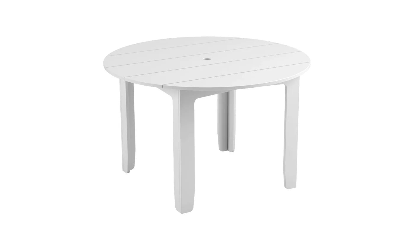 Ledge Lounger Mainstay 48" Round Dining Table (Seats 4 People / Available in 8 Resin Colors) - LL-MS-DT-48RD-RD