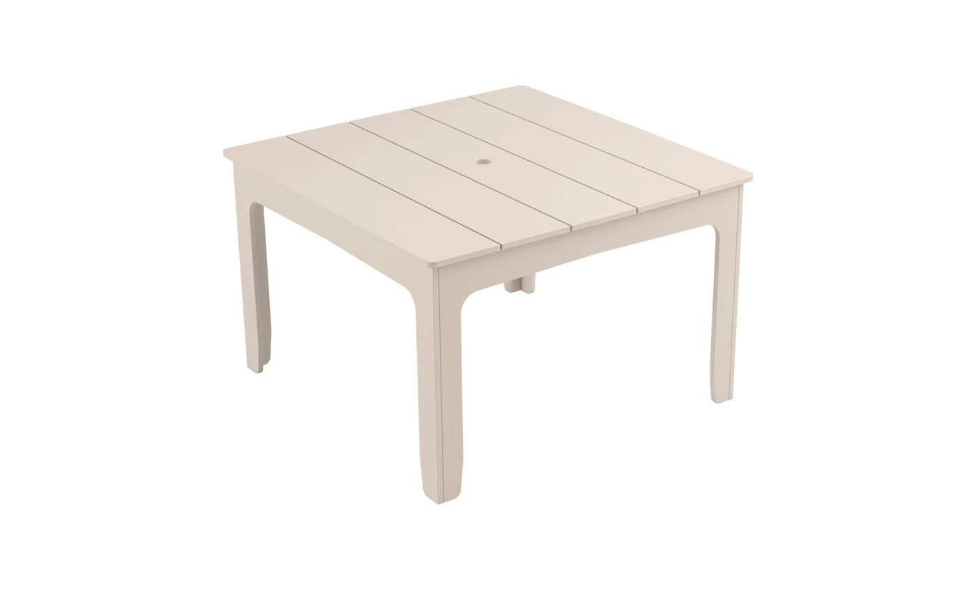 Ledge Lounger Mainstay 48" Square Dining Table (Seats 4 People / Available in 8 Resin Colors) - LL-MS-DT-48SQ-GRY