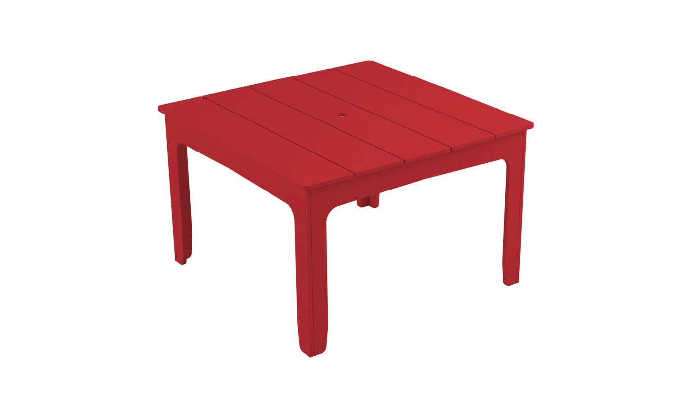 Ledge Lounger Mainstay 48" Square Dining Table (Seats 4 People / Available in 8 Resin Colors) - LL-MS-DT-48SQ-GRY