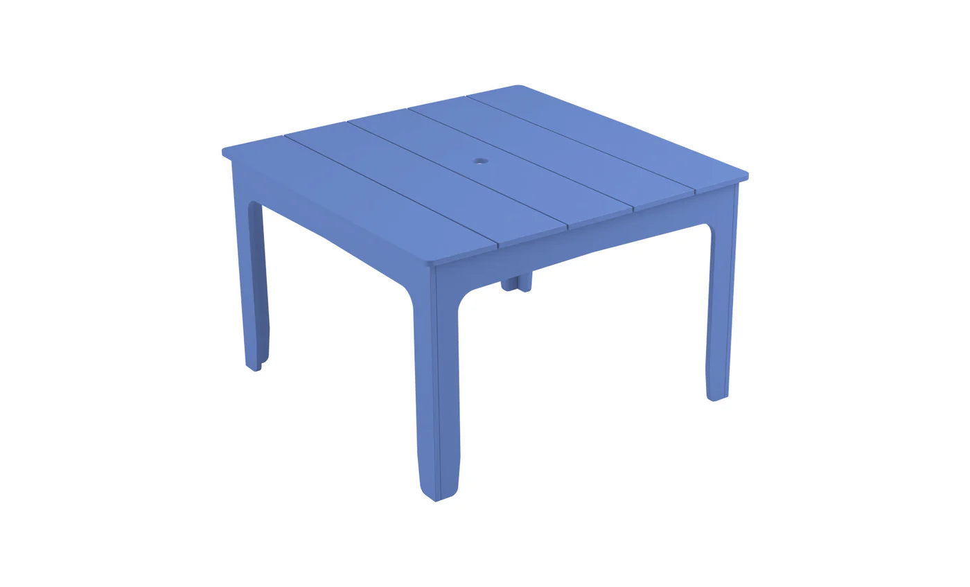 Ledge Lounger Mainstay 48" Square Dining Table (Seats 4 People / Available in 8 Resin Colors) - LL-MS-DT-48SQ-GRY