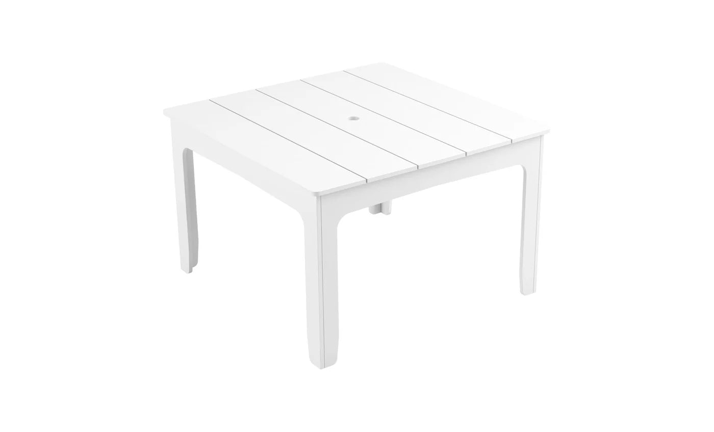 Ledge Lounger Mainstay 48" Square Dining Table (Seats 4 People / Available in 8 Resin Colors) - LL-MS-DT-48SQ-GRY
