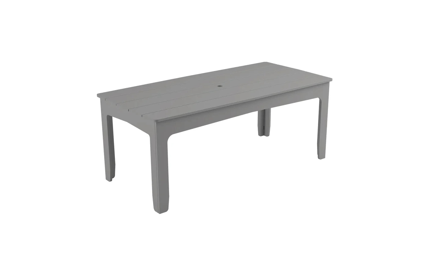 Ledge Lounger Mainstay 75" Rectangular Dining Table (Seats 8 People / Available in 8 Resin Colors) - LL-MS-DT-75RT-SG