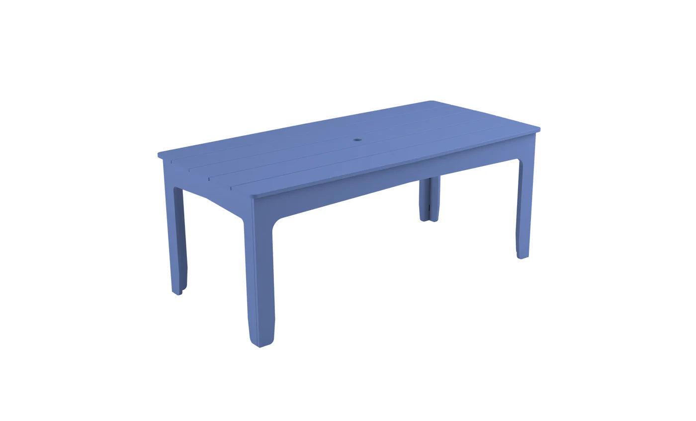 Ledge Lounger Mainstay 75" Rectangular Dining Table (Seats 8 People / Available in 8 Resin Colors) - LL-MS-DT-75RT-SG