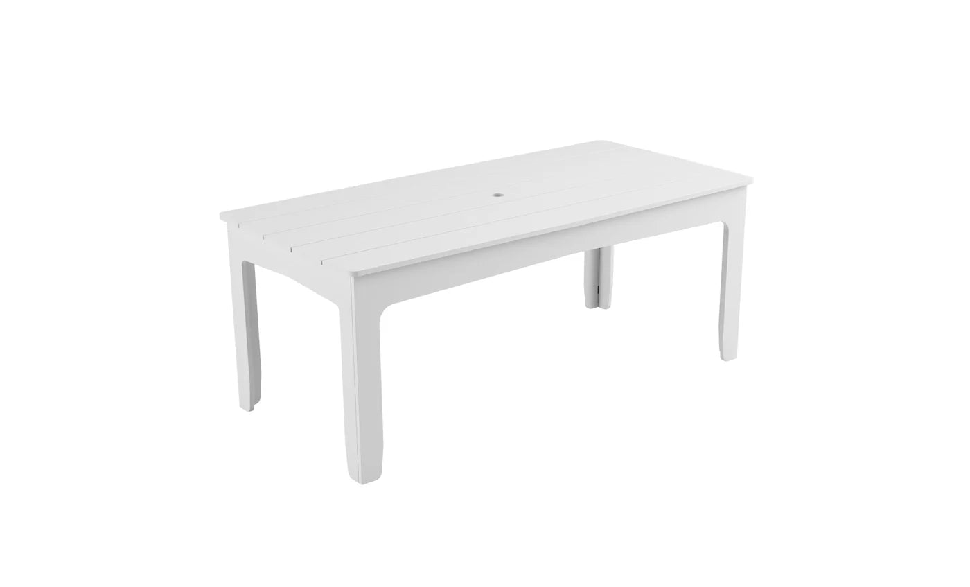 Ledge Lounger Mainstay 75" Rectangular Dining Table (Seats 8 People / Available in 8 Resin Colors) - LL-MS-DT-75RT-SG