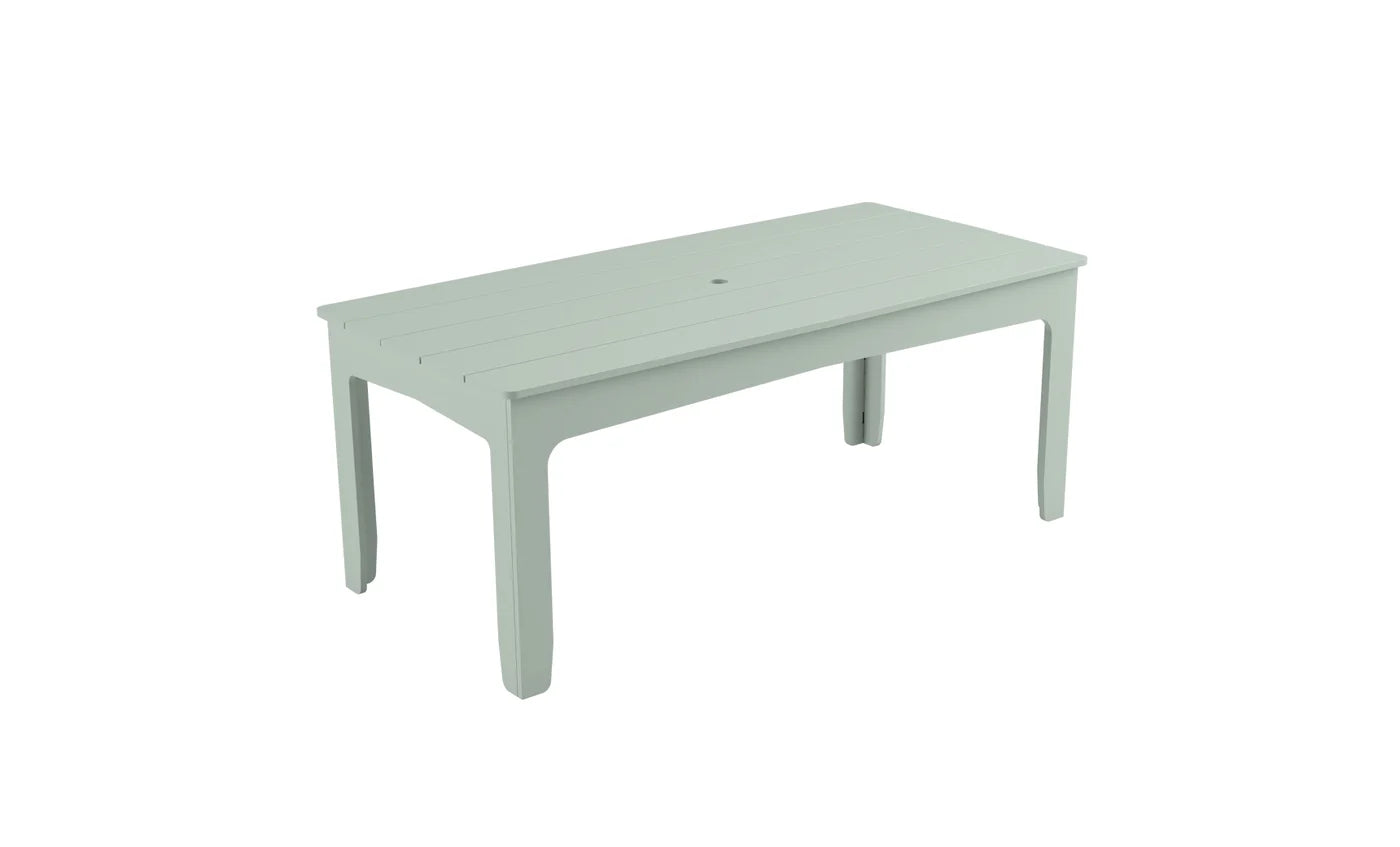 Ledge Lounger Mainstay 75" Rectangular Dining Table (Seats 8 People / Available in 8 Resin Colors) - LL-MS-DT-75RT-SG