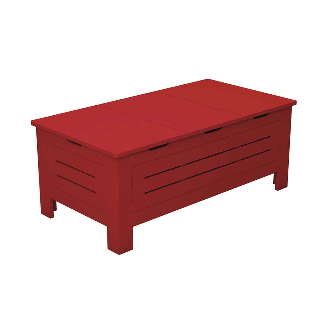 Ledge Lounger Mainstay Storage Coffee Table (Available in 8 Resin Colors) - LL-MS-CT-STG-GRY