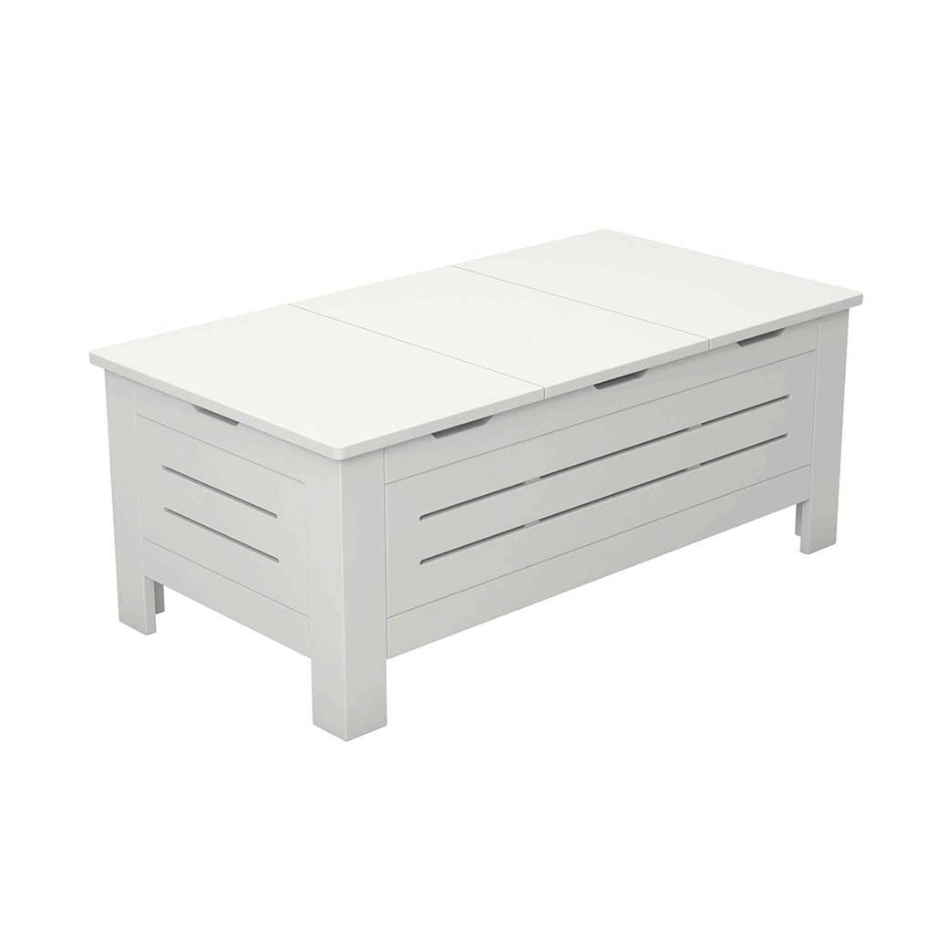 Ledge Lounger Mainstay Storage Coffee Table (Available in 8 Resin Colors) - LL-MS-CT-STG-GRY