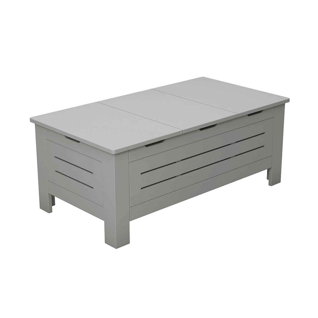 Ledge Lounger Mainstay Storage Coffee Table (Available in 8 Resin Colors) - LL-MS-CT-STG-GRY