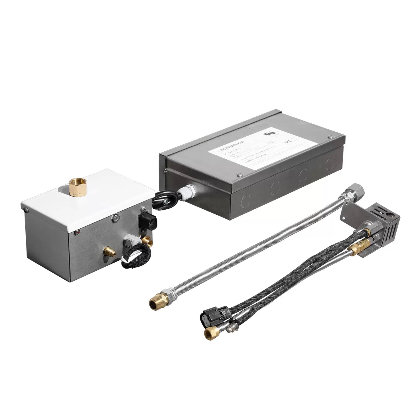 The Outdoor Plus 31-Inch Natural Gas Fueled, GFRC Concrete Cazo Fire Bowl with Low Voltage Electronic Ignition - OPT-31RFOE12V-NGY-NG