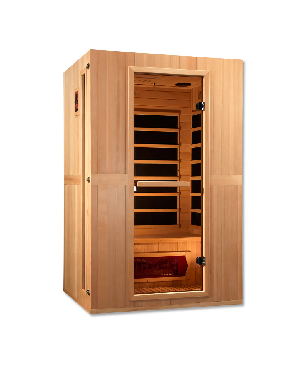 Maxxus LS-Series 2-Person Low EMF FAR Infrared Sauna – Compact Hemlock Cabin