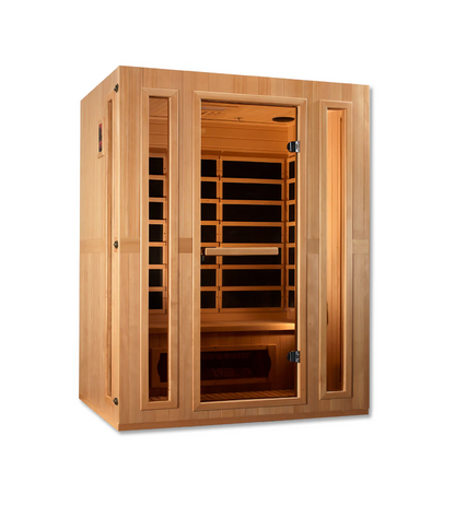 Maxxus LS-Series 3-Person Low EMF FAR Infrared Sauna – Spacious Hemlock Cabin