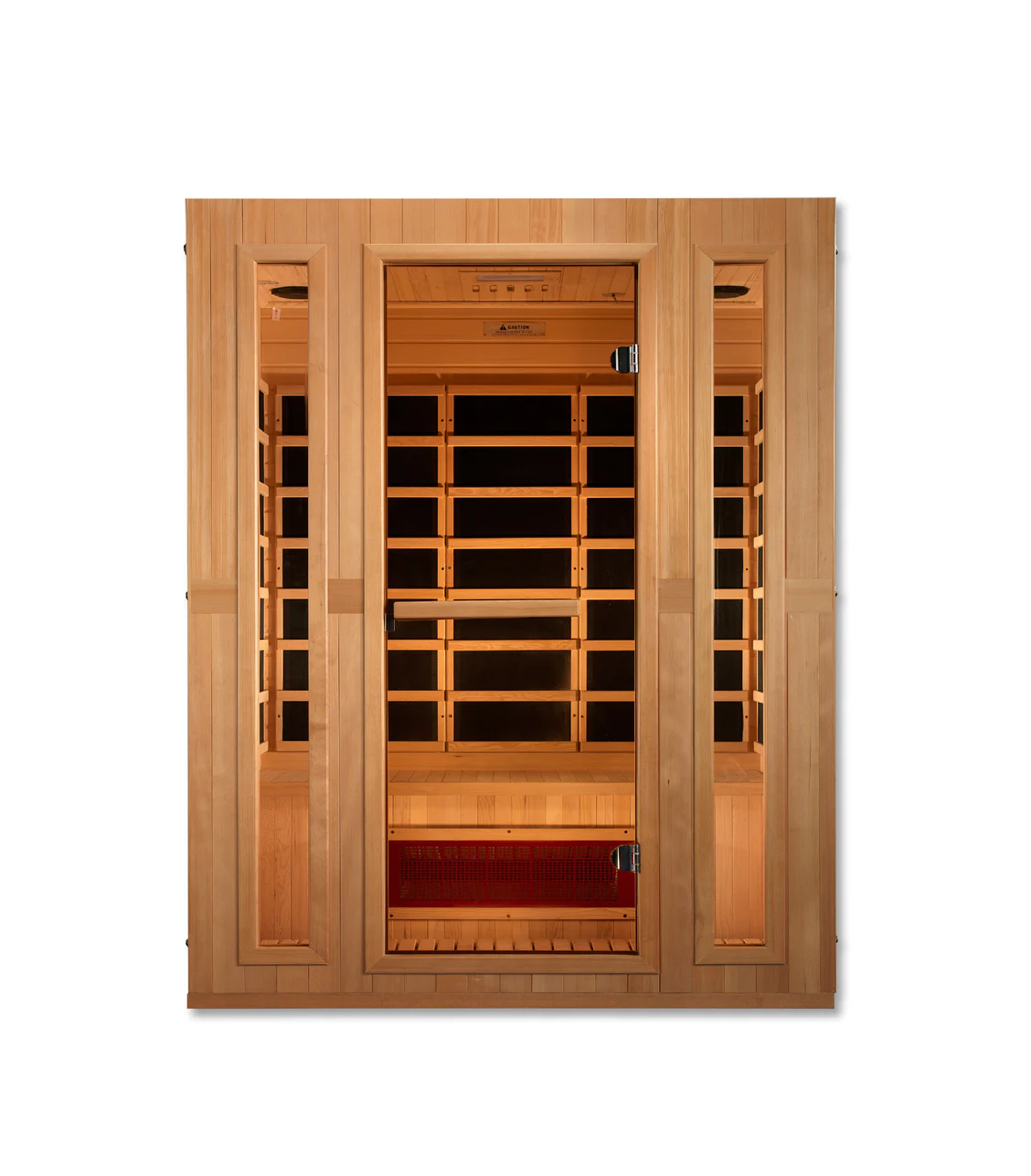 Maxxus LS-Series 3-Person Low EMF FAR Infrared Sauna – Spacious Hemlock Cabin