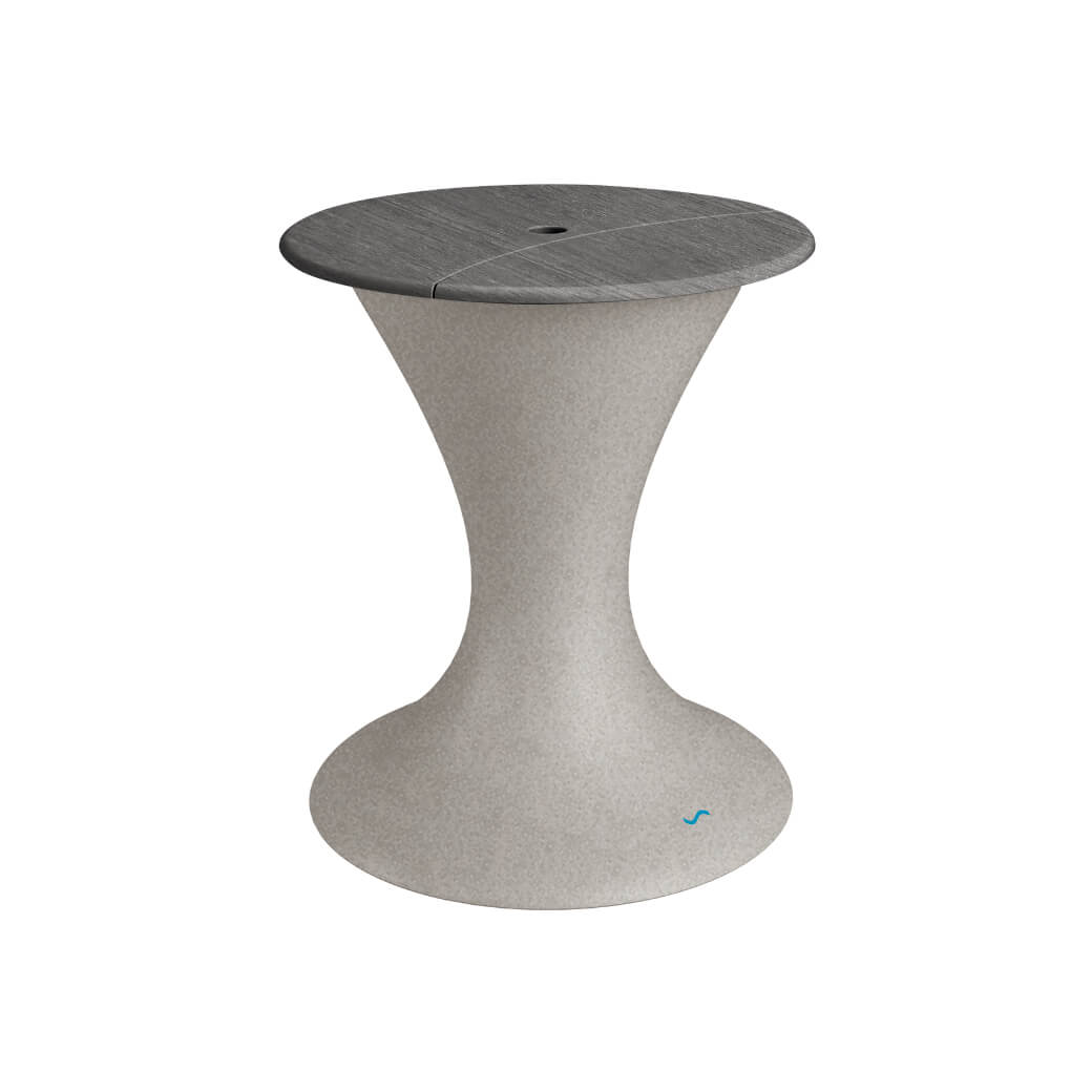 Ledge Lounger In-Pool Autograph Umbrella Stand Ice Bin (Available in 16 Variants) - LL-AG-US-LC-WH-WH