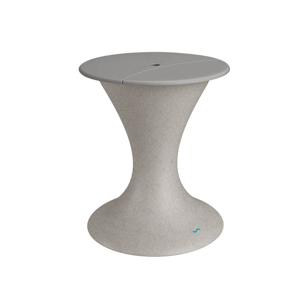 Ledge Lounger In-Pool Autograph Umbrella Stand Ice Bin (Available in 16 Variants) - LL-AG-US-LC-WH-WH