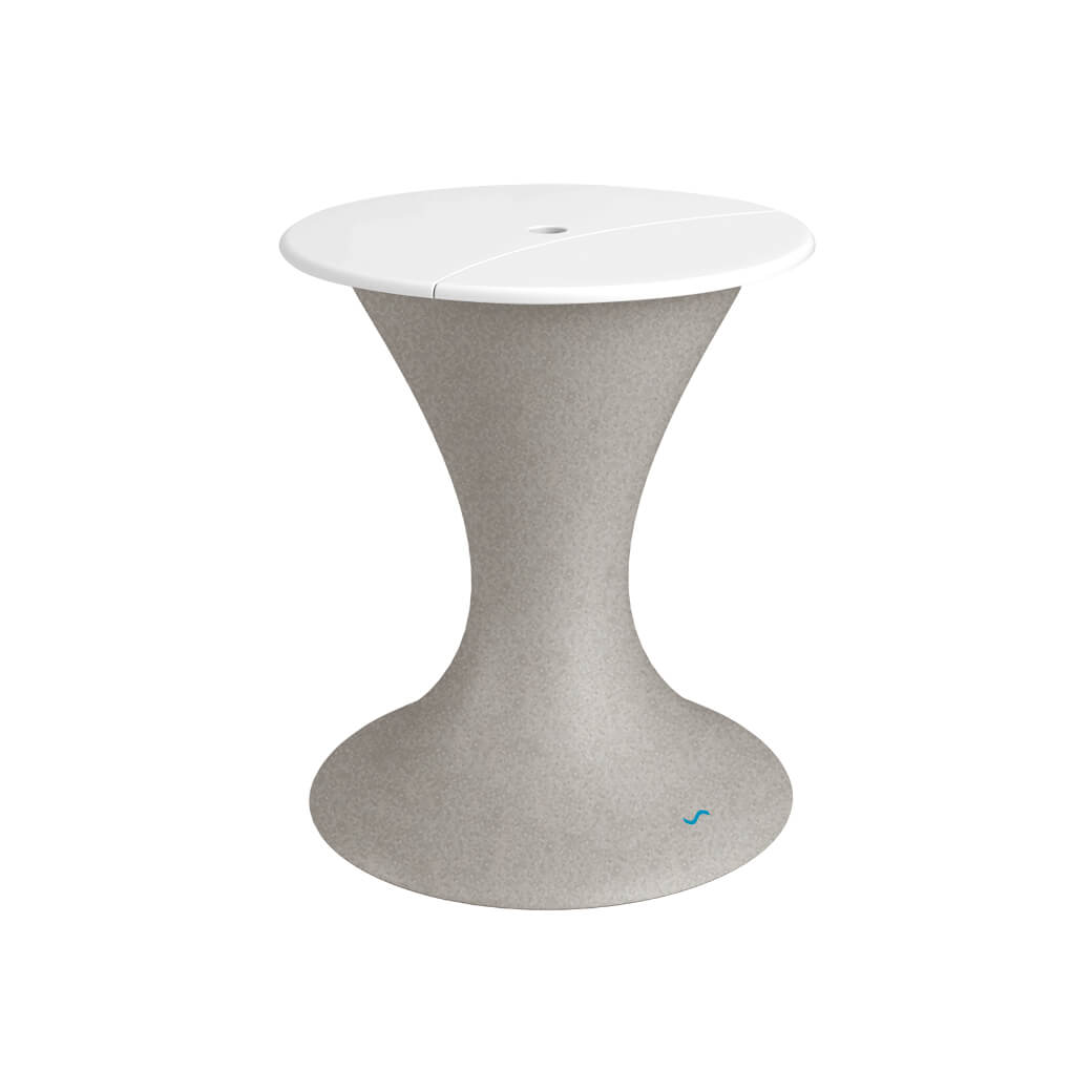 Ledge Lounger In-Pool Autograph Umbrella Stand Ice Bin (Available in 16 Variants) - LL-AG-US-LC-WH-WH