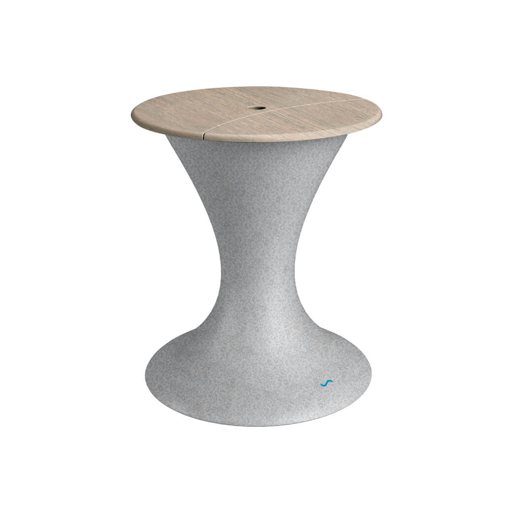 Ledge Lounger In-Pool Autograph Umbrella Stand Ice Bin (Available in 16 Variants) - LL-AG-US-LC-WH-WH
