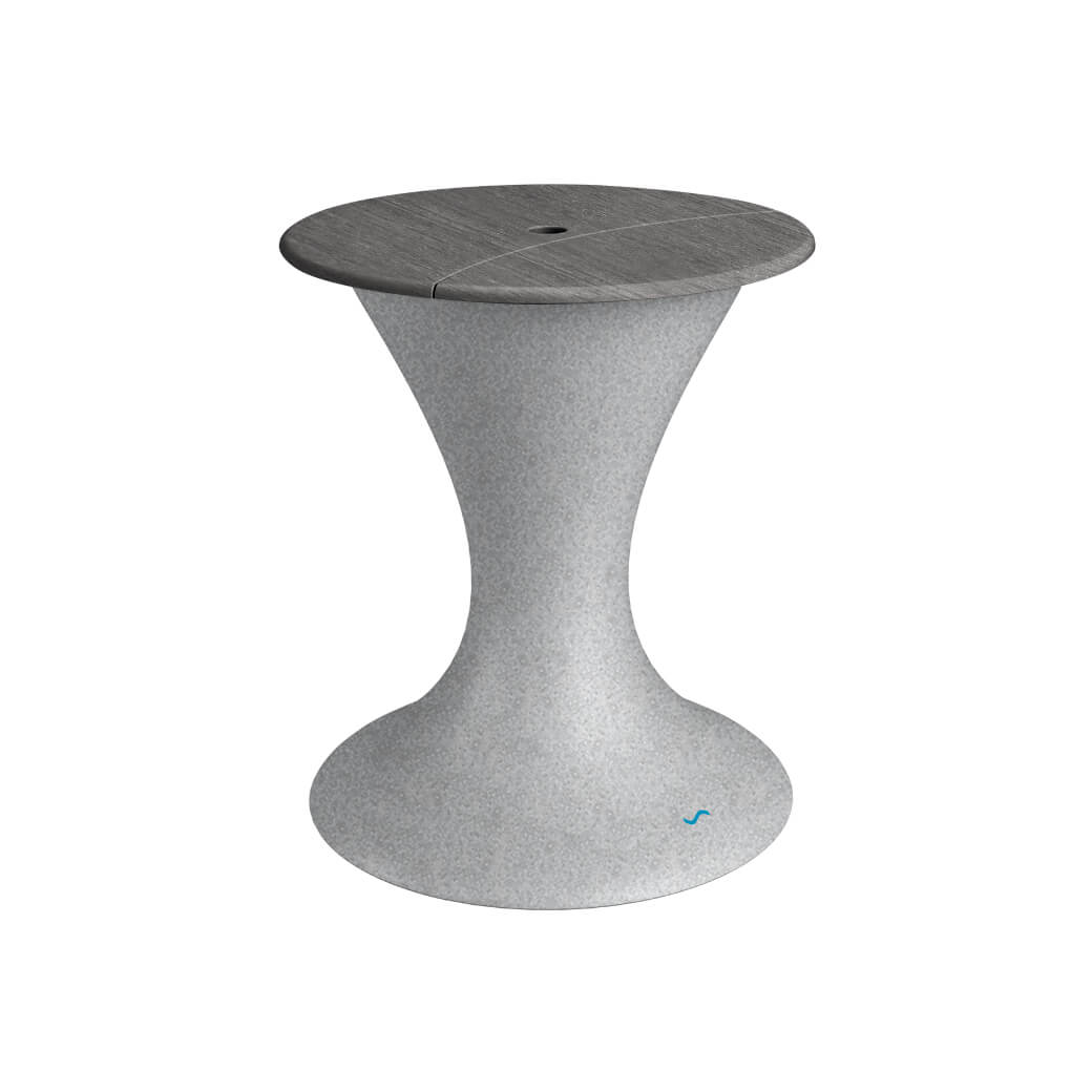 Ledge Lounger In-Pool Autograph Umbrella Stand Ice Bin (Available in 16 Variants) - LL-AG-US-LC-WH-WH