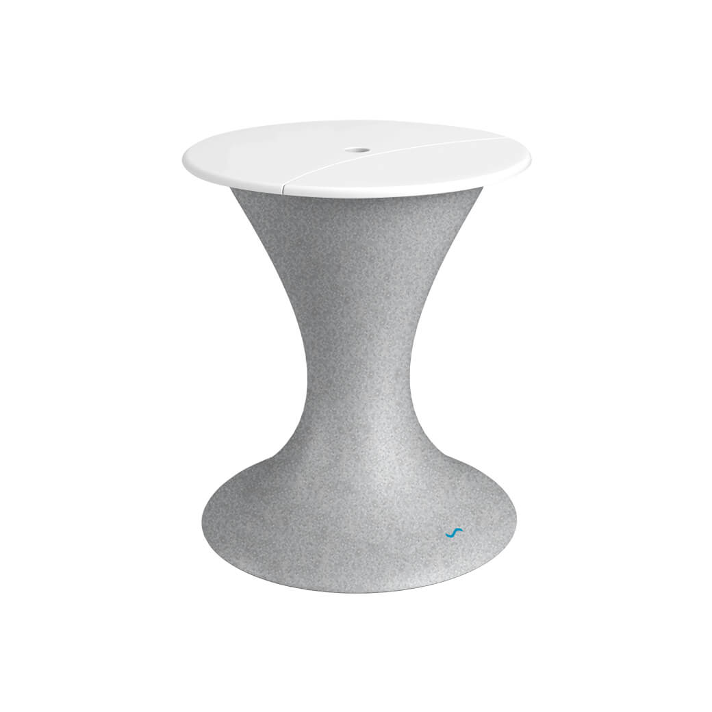 Ledge Lounger In-Pool Autograph Umbrella Stand Ice Bin (Available in 16 Variants) - LL-AG-US-LC-WH-WH