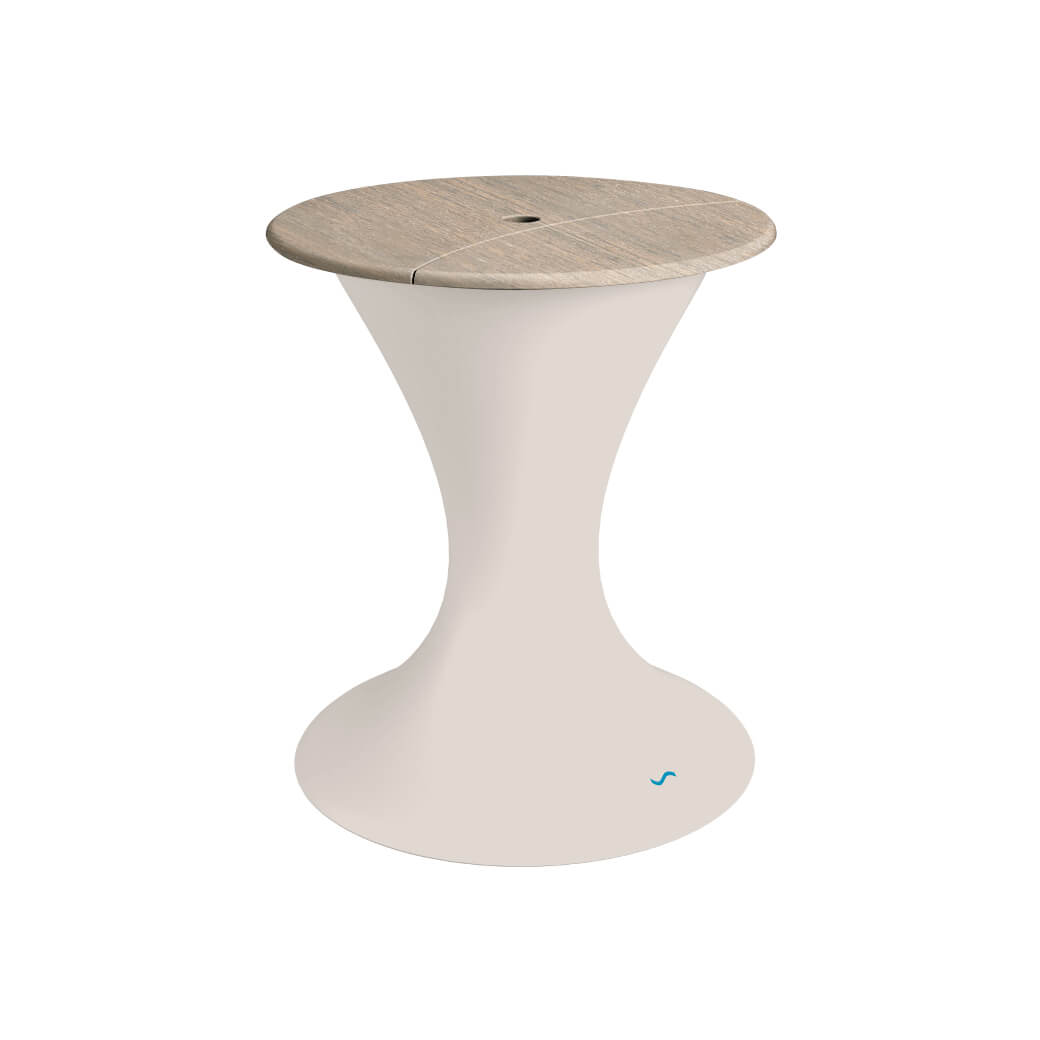 Ledge Lounger In-Pool Autograph Umbrella Stand Ice Bin (Available in 16 Variants) - LL-AG-US-LC-WH-WH