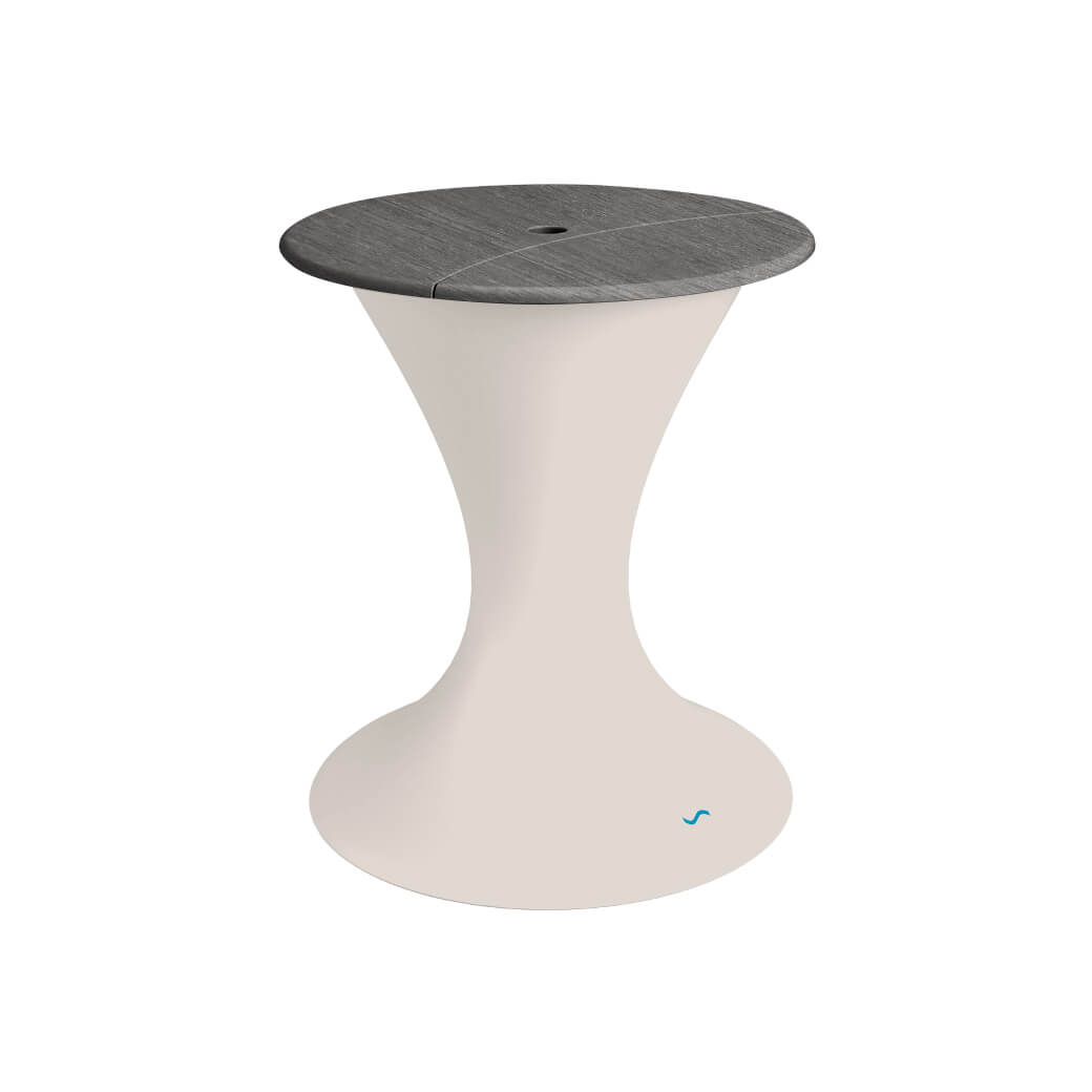 Ledge Lounger In-Pool Autograph Umbrella Stand Ice Bin (Available in 16 Variants) - LL-AG-US-LC-WH-WH