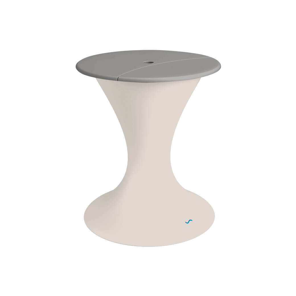 Ledge Lounger In-Pool Autograph Umbrella Stand Ice Bin (Available in 16 Variants) - LL-AG-US-LC-WH-WH