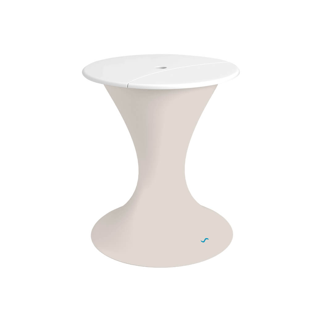 Ledge Lounger In-Pool Autograph Umbrella Stand Ice Bin (Available in 16 Variants) - LL-AG-US-LC-WH-WH