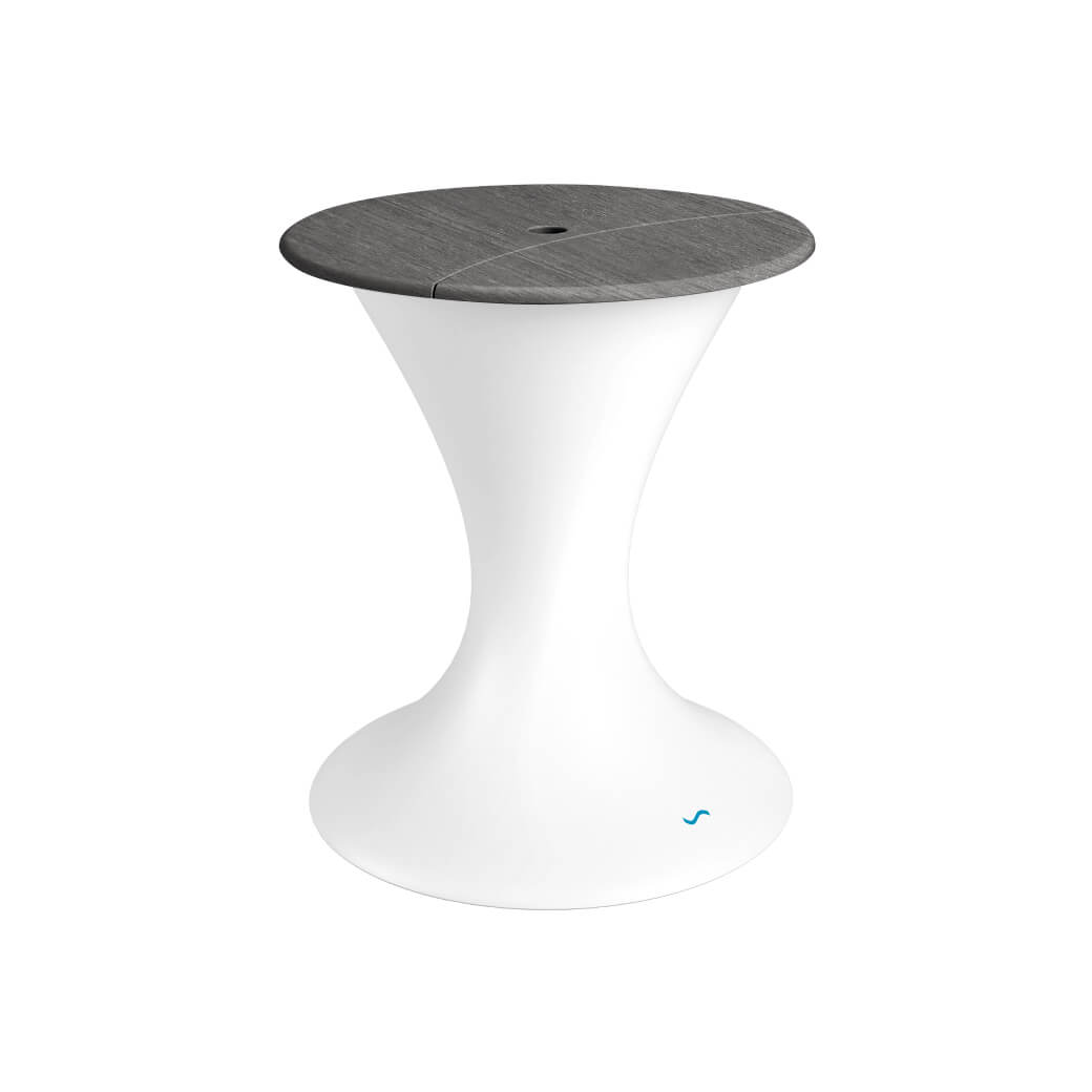 Ledge Lounger In-Pool Autograph Umbrella Stand Ice Bin (Available in 16 Variants) - LL-AG-US-LC-WH-WH