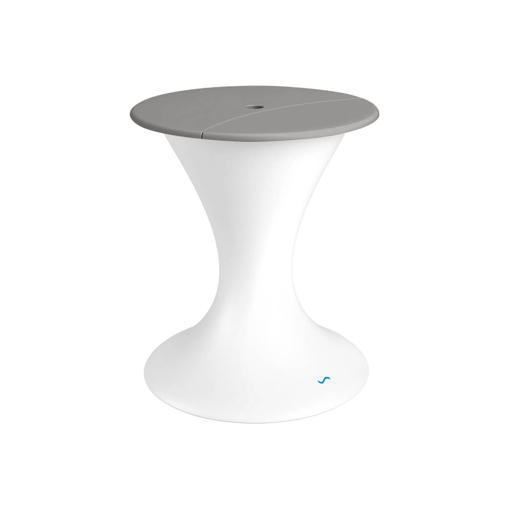Ledge Lounger In-Pool Autograph Umbrella Stand Ice Bin (Available in 16 Variants) - LL-AG-US-LC-WH-WH