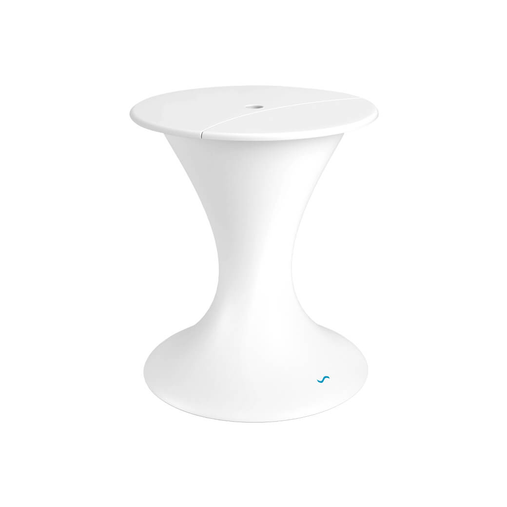 Ledge Lounger In-Pool Autograph Umbrella Stand Ice Bin (Available in 16 Variants) - LL-AG-US-LC-WH-WH